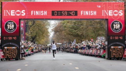 INEOS Challenge sub 2 Marathon Zieleinlauf