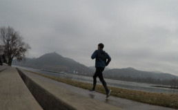 Laufen im Regen in Bonn