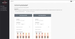 Screenshot Kohlenhydratbedarf Sweat Pack