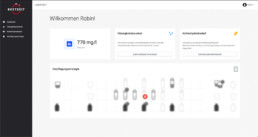 Screenshot Dashboard-Startseite Sweat Pack