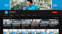 Screenshot vom Laufkanal von Die Laufpraxis